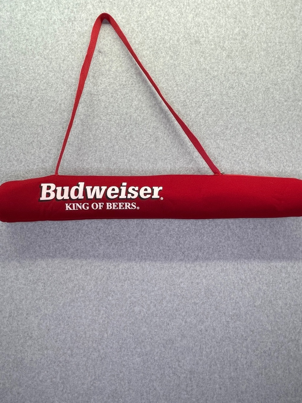 Vintage Budweiser King of Beers Cozie Sleeve Tube Beer Holder